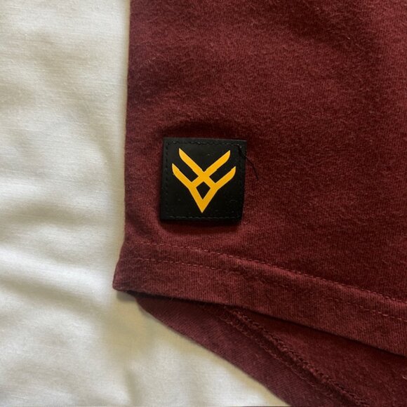 Hawk Work Gear Mens Top Large Rust Brown 100% cotton Long Sleeves - Picture 4 of 9